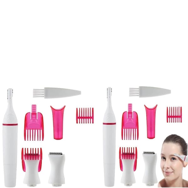 2-pack 3-i-1 Epilator / Rakapparat för Ansikte och Kropp
