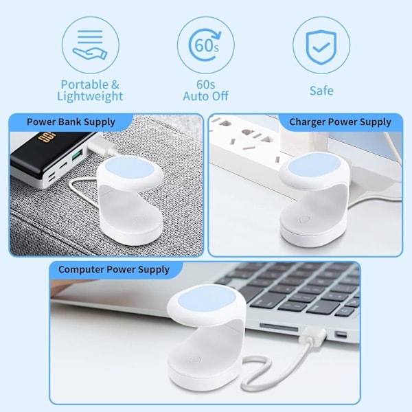 [QD] UV LED -kynsilamppu, Mini UV -lamppu geelikynsille, Nopeasti kuivuva kynsilamppu, Kannettava USB-kynsikuivain