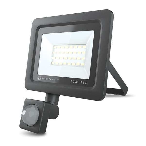 LED Projektør / Floodlight, Bevægelsessensor, 30w (150w)