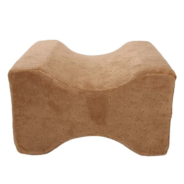 Graviditetsbensdyna för sömn, memory foam knästöd, ljusbrun