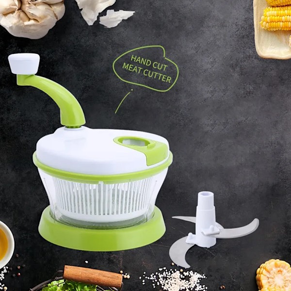 QU.Multifunktionel Kødhakker Husholdnings Manuel Køkkenmixer Foodprocessor 21.5X16.7X16.7Cm