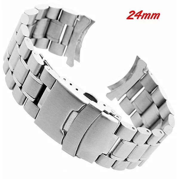 Solid Rustfritt Stål Armbåndsur Band Spenne Erstatning 20-22mm [] 24mm