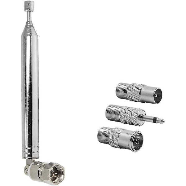 QD-75 Ohm Teleskopisk DAB Radioantenne til HiFi AV-modtager Minisystem, FM