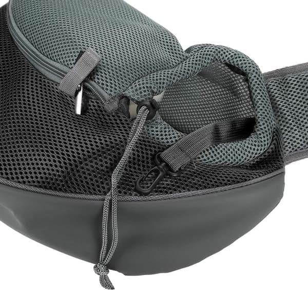 Håndfri hundebur med ventilerende nettingdesign, egnet for små dyr (<4,5 kg)