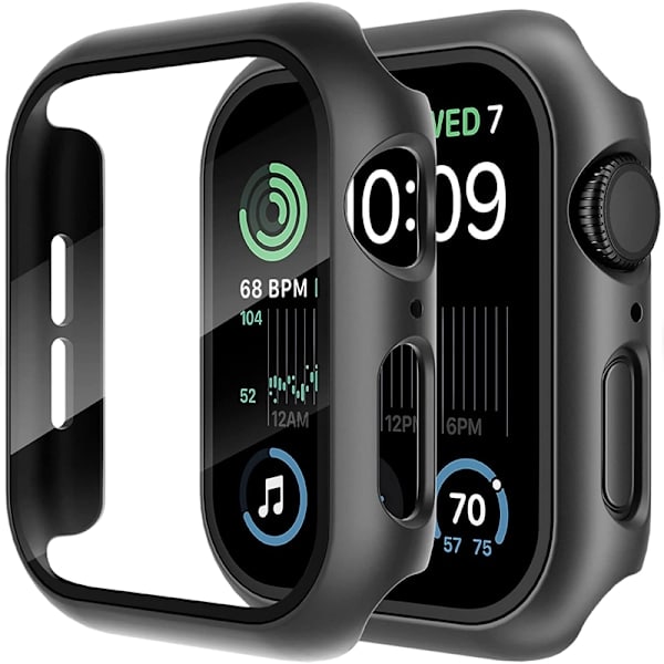 QU) Lasi + Kuori Watch-kotelolle 8 7 6 SE 5 3 iWatch-lisätarvikkeet Näytönsuoja watch-sarja 44mm 40mm 41mm 45mm 42mm 38mm 10 I Merensininen muu: Series456 SE 40MM