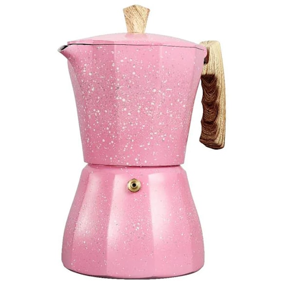 QU.Spishäll Espressobryggare - Moka Kaffebryggare för Gas- eller Elektrisk Spis - 3 Koppar Espresso Shot Maker för Italiensk