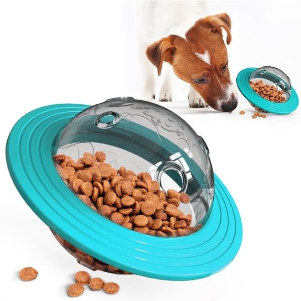 Hundkatt Tumlarboll, Husdjursleksak Skakar Mat Automatisk Automatisk Läckande Bollar (Blå)_qq