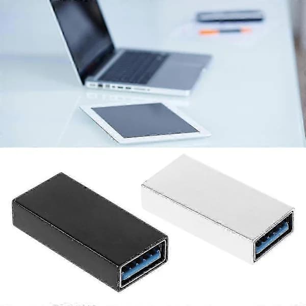 USB 3.0 Naaras-Naaras Liitin Tyyppi A Jatkoadapteri Musta