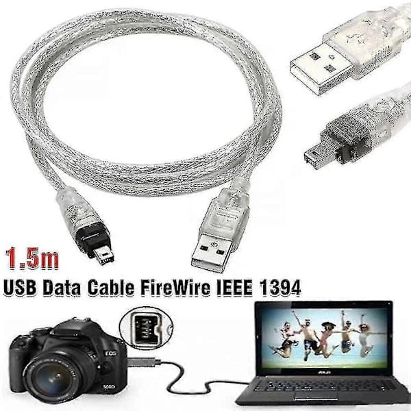 Til Mini DV MiniDV USB-datakabel FireWire IEEE 1394 HDV Videokamera til redigering på PC