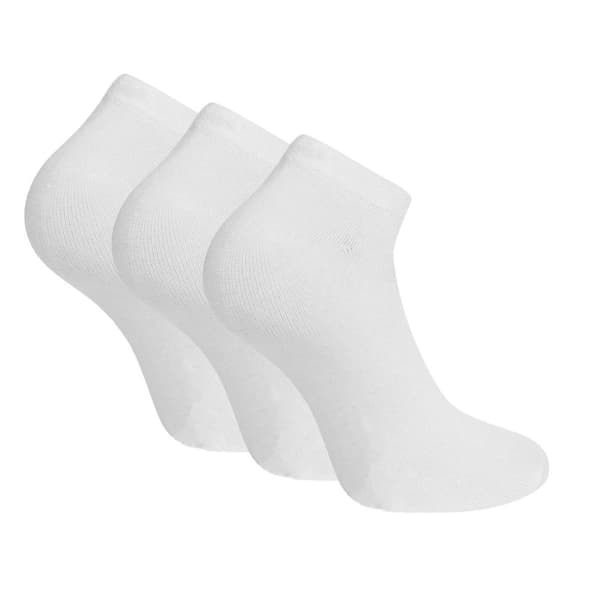 Ankelstrumpor i Bambu, Vit - 3-pack
