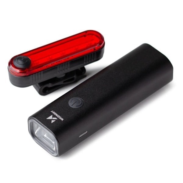 Wozinsky WSBLB1 USB-C sykkelbelysningssett foran og bak - svart*QN