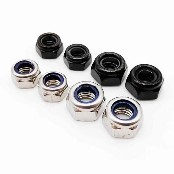 QD-10 kpl Itsekierteittävät Mutterit Lukituslevy MUSTA M6 M6 musta black M6-M6