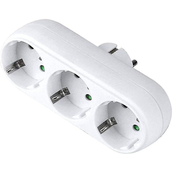 3-veis Stikkontaktadapter, 3-veis Multikontakt Vegg- eller Bordkontakt 16a/250v_qud