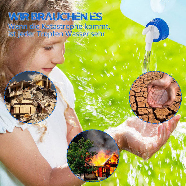 QU/Richeer 4-pack hopfällbara vattenbehållare 10L/20L Flexibel vattenbehållare Hopfällbar vattenbehållare BPA-fri för utomhuscamping
