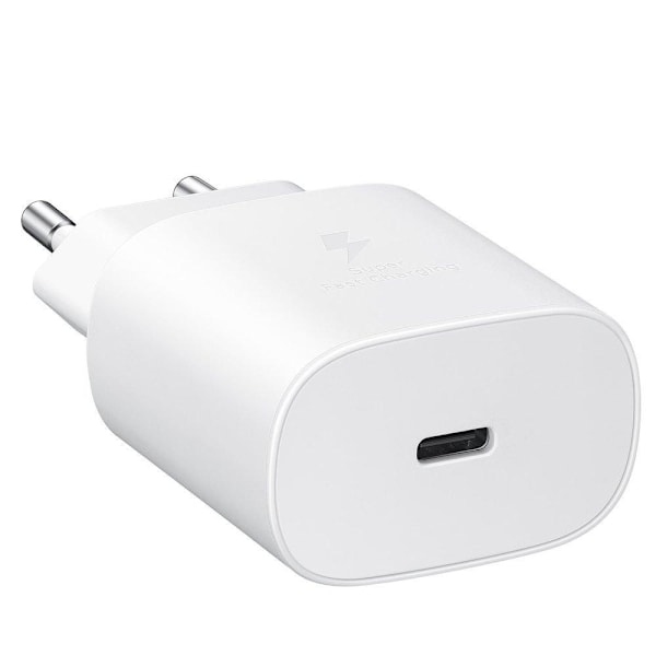 20W Hurtigladeadapter for Samsung USB-C Vegglader Whit_qu White 25W Charger