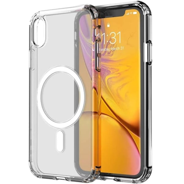 iPhone XR mobildeksel for MagSafe-lader Transparent_qq