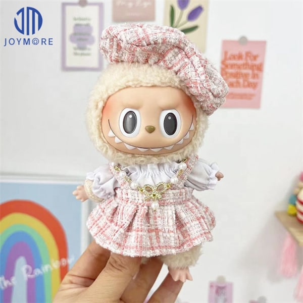 Pop Mart Labubu Kläder Leksak Labubu Kläder Outfit Skjortset Labubu Dockkläder 5 17cm labubu clothes , without dolls