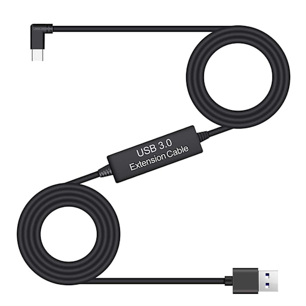QD-2-i-1 Totalt 8M/26Ft Typ A till C USB Data VR Headset Förlängning