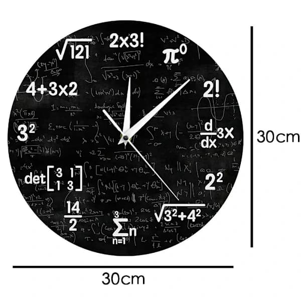 Matematiikka Seinäkello Matematiikkakello Valmistujaislahjat Varten