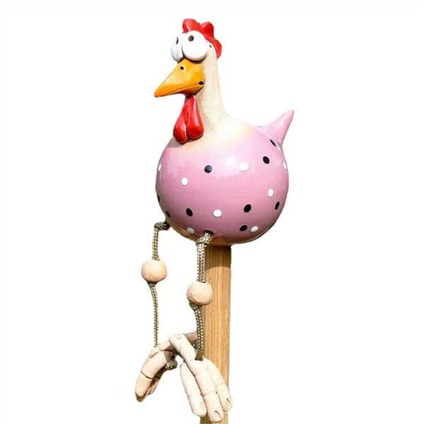 QQX.Rolig kylling gjerde dekor statuer Hjem hage Gård Dekor E