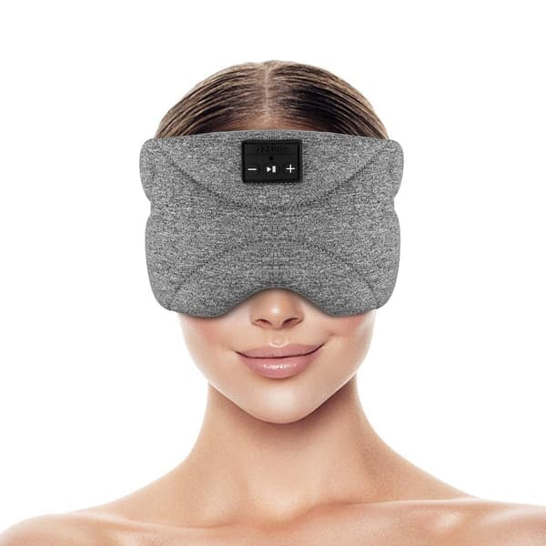 Bluetooth pandebånd/sovemaske sovehovedtelefoner Grå