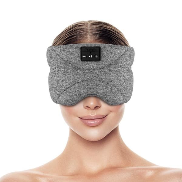 Bluetooth Pannband/Sovmask Sovhörlurar Grå