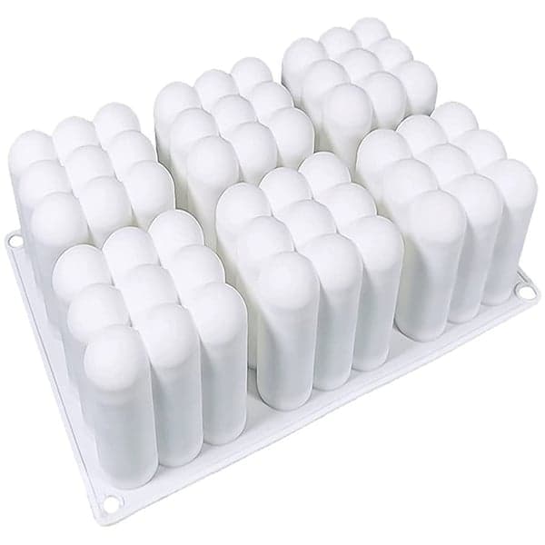 Silikoneform/lysform bobler 6 kuber