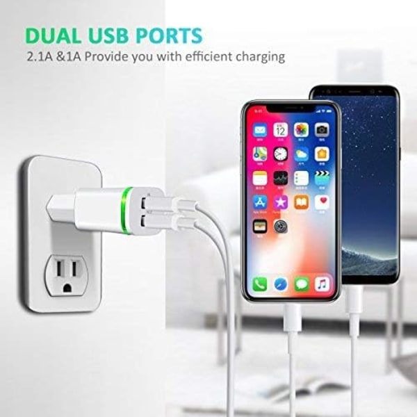 USB-strømstik Oplader, Universal LED Strømforsyningsadapter Erstatning_ry