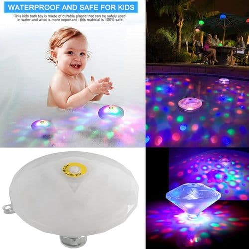 LED Pond Light Bath Light Colorful Pool Floating Lamp Party Disco