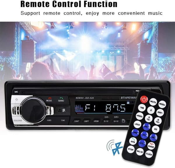 Bilradio Stereo - Bilstereo - med Fjernkontroll