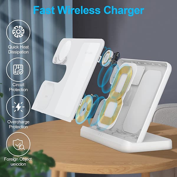 Trådløs oplader kompatibel med Samsung ladestation