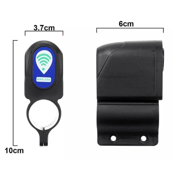 \"QD\" Stöldskydd 105db Larm Fjärrkontroll Cykel Cykellarm Siren