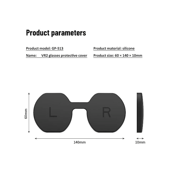 Skyddande Silikonöverdrag för PS VR2-glasögon, Dammskyddande Skydd för PSVR2 VR/AR-glasögon Ac