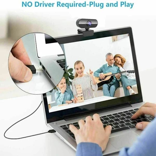 USB HD-webcam Indbygget mikrofon Smart 30fps webcam
