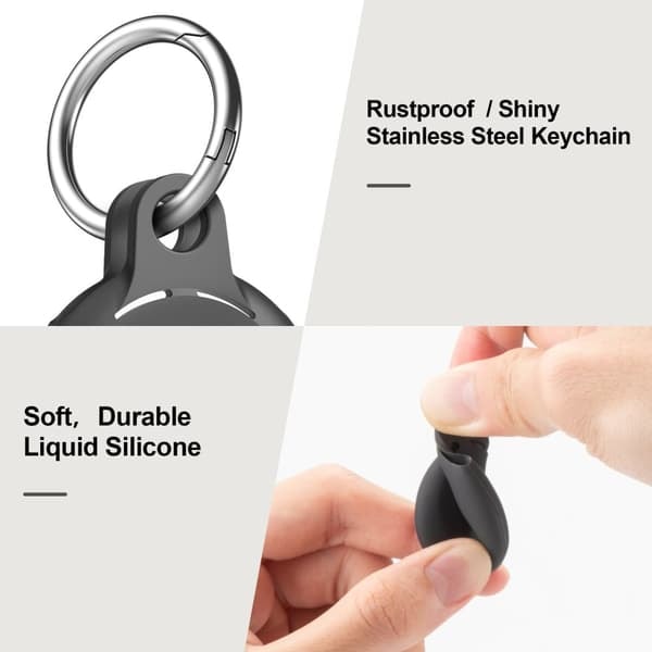 Silikonebeskyttelsesetui til Apple AirTag Tracker 4-pak_qq