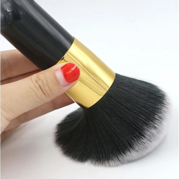Foundation Makeup Borste, Tjock Syntetisk Premium Borste, Idealisk för Krämiga, Puderformiga, Flytande Foundations_QF