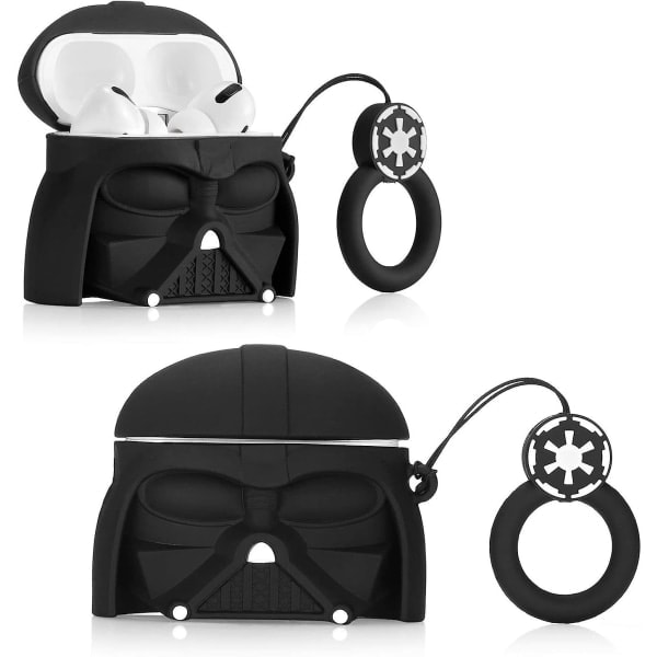 [QD] För Star Airpods Case 2 Wars Pack, Stöttåligt Skal med Nyckelring, Kompatibelt med Apple Airpod Pro