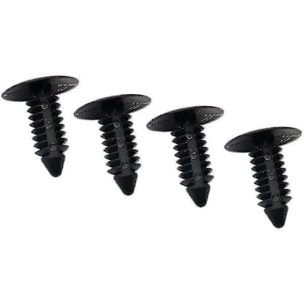 4 Stødfangerpropper Forreste Nummerplade Hulafdækning, 6-7 mm Hul, Sort