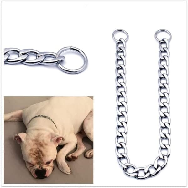 Hundehalsbånd i rustfritt stål, 30 mm