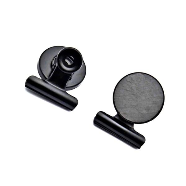 Stylish Magnetic Clips - 10-pack black Svart