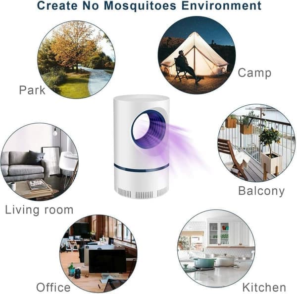Mosquito Lamp - CO2/UV Technology - 30dB Silent - Baby Safe - Energy Efficient