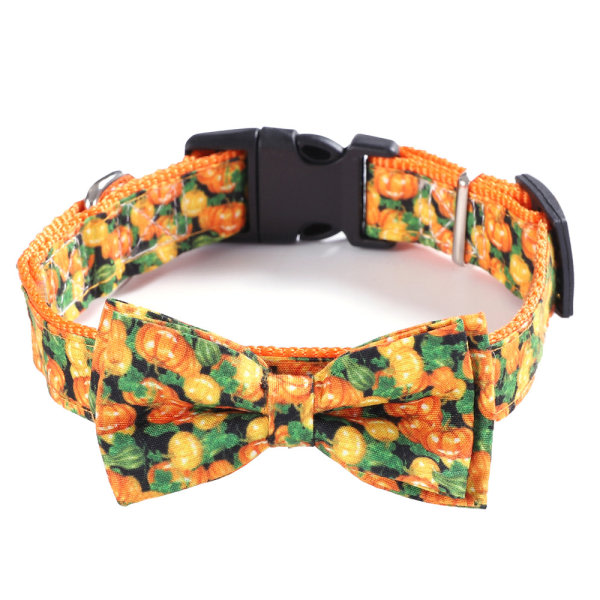 Pet Halsband Bowknot Halloween Pumpkin Creative Praktisk Halsband Modehalsband Pet Accessoarer Sunmostar