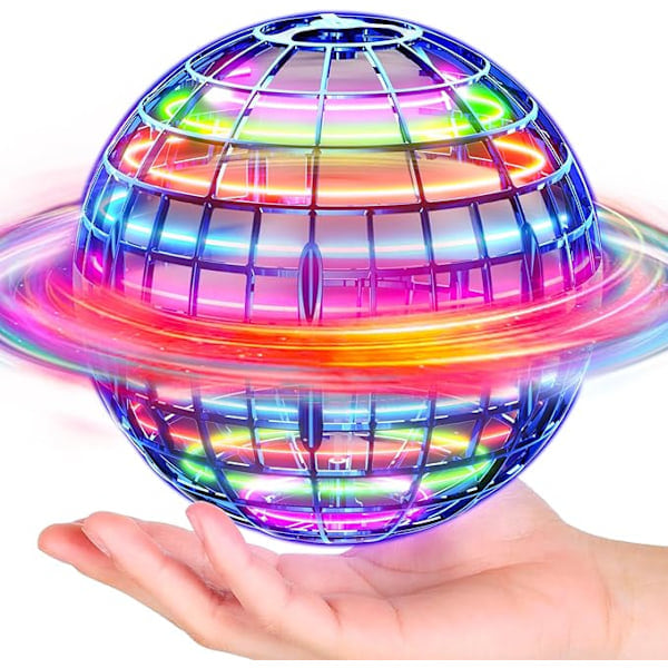 [QD] Magisk Hover Spinner Orb Bold med LED, Kosmisk Globe Legetøj til Børn 6-12 År