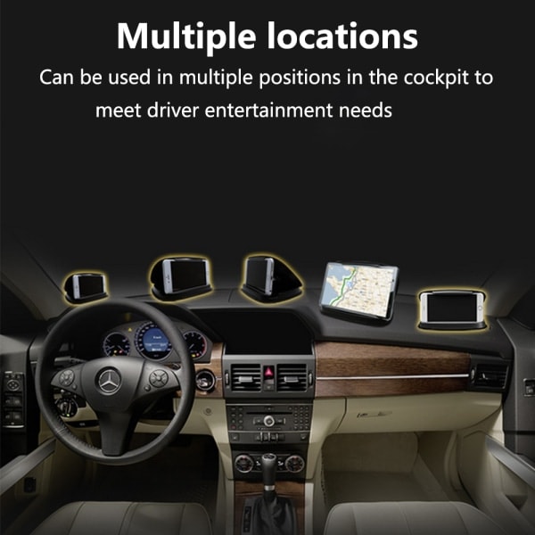 [QD] GPS-instrumentbräda för bil, mobiltelefon, instrumentbräda, mittkonsol, fäste, silikon, halkfri dyna, bas, bilnavigator, kreativ snäpp-in - liten