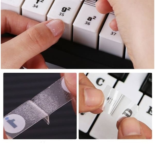 Node klistermærker til klaver / keyboard klavertangenter_qq