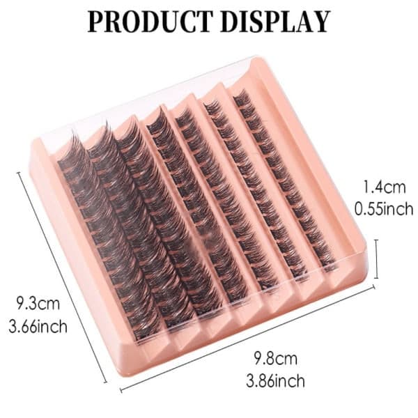 Individuelle klyngevipper Lash Clusters DIY øyenvippeforlengelse