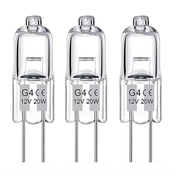 20-pack G4 halogenlampor 20 W 12 V – Varmvitt ljus för perfekt belysning