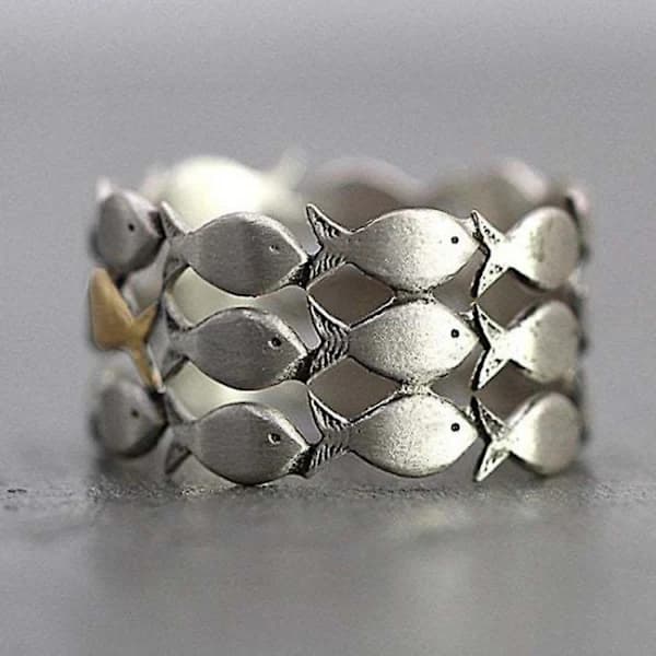 Til min datter, der svømmer mod strømmen, justerbar fingerring