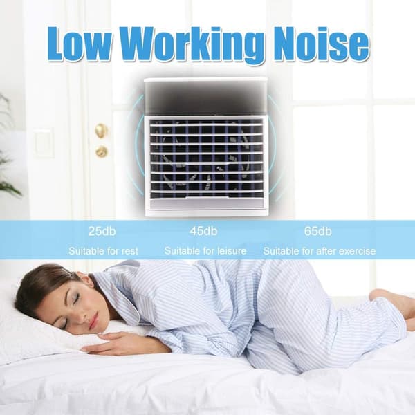 Bærbar Luftkøler med Ventilator