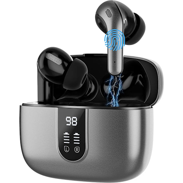 [QD] Bluetooth-hörlurar, trådlösa 5.0 med brusreducering